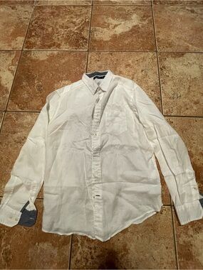 Nautica white button-up shirt size L